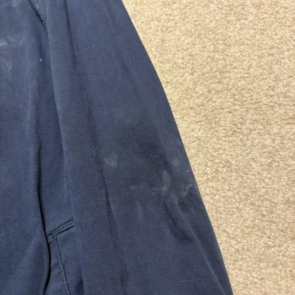 Polo Ralph Lauren Jacket Womens Medium Navy Full Zip Twill Bomber POLO Spell Out - Picture 6 of 16